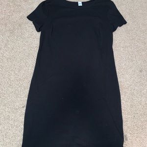 Black t-shirt dress